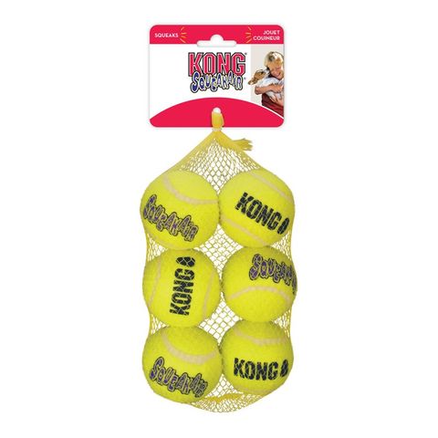 KONG SQUEAK AIR BALLS MEDIUM 6 PACK