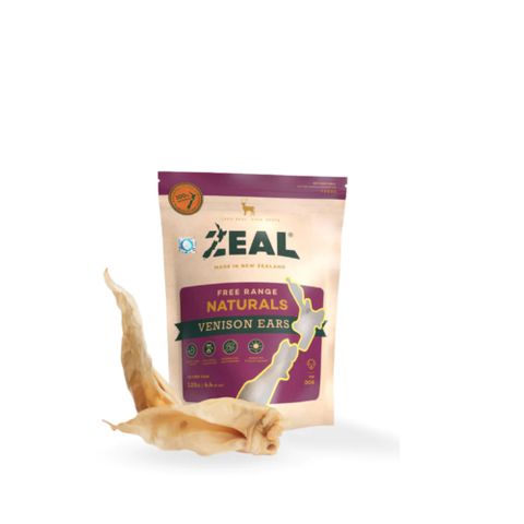 ZEAL FREE RANGE NATURALS VENISON EARS 125G