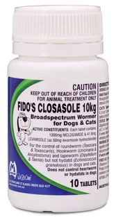 FIDOS CLOSASOLE 10KG 10 TAB