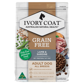 IVORY COAT LAMB & SARDINE ADULT DOG 2KG