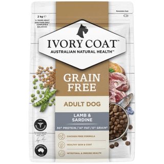 Ivory Coat&trade; Grain Free Adult Dog Lamb & Sardine Dry Food 2kg