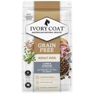 Ivory Coat&trade; Grain Free Adult Dog Lamb & Sardine Dry Food 13kg