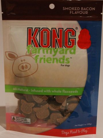 KONG FARMYARD FRIEND BACON TREAT 200G XFY1