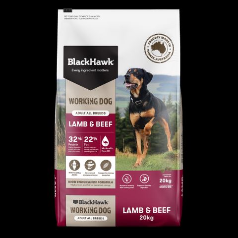BLACK HAWK ADULT WORKING DOG 20KG