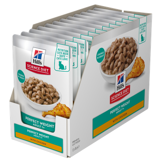 SCIENCE DIET FELINE PERFECT WEIGHT 85GX12