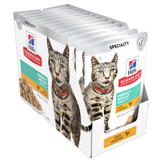 SCIENCE DIET FELINE PERFECT WEIGHT 85GX12