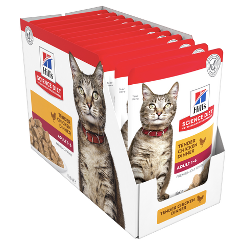 SCIENCE DIET FELINE ADULT CHICKEN 85GX12