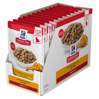 SCIENCE DIET FELINE ADULT CHICKEN 85GX12