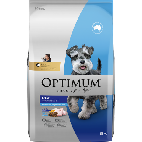 OPTIMUM DOG ADULT SMALL BREED CHICKEN 15KG