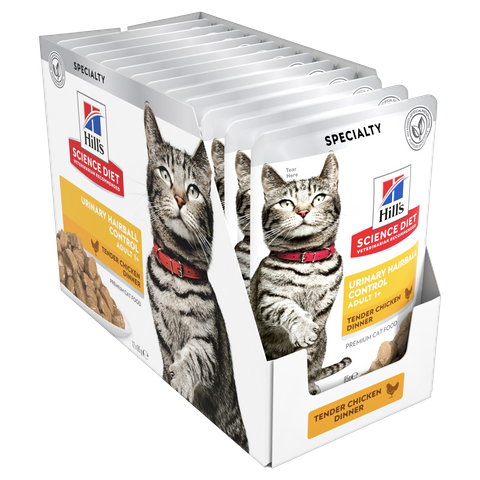 SCIENCE DIET FELINE URINE HAIRBALL CHICKEN 85GX12