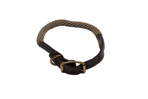 MOG AND BONE ROPE COLLAR NATURAL LARGE