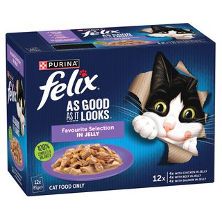 FELIX AS GOOD AS IT LOOKS FAVOURITE SELECT MULTIPACK 12X85G