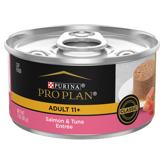 Pro Plan Adult 11+ Salmon & Tuna Entrée Wet Cat Food 85Gx24