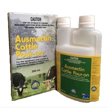 INTERNATIONAL ANIMAL HEALTH AUSMECTIN CATTLE POUR ON 250ML