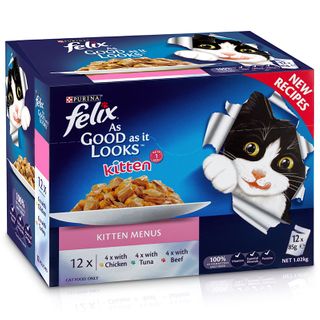 FELIX AS GOOD AS IT LOOKS KITTEN MENU MULTIPACK 12X85G