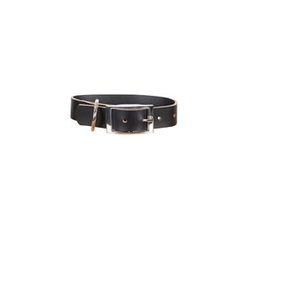 MOG AND BONE GENUINE LEATHER COLLAR BLACK SMALL