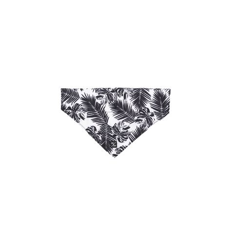 MOG AND BONE BANDANA BLACK LEAF SMALL