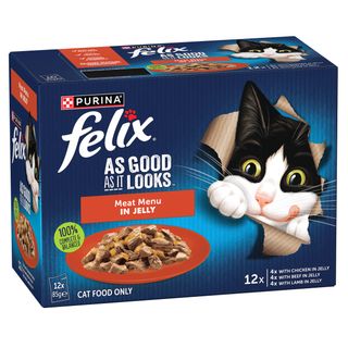FELIX AS GOOD AS IT LOOKS MEAT MENU MULTIPACK 12X85G
