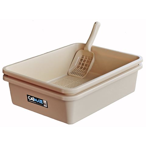 CATMATE SIEVE LITTER TRAY 3 PIECES BEIGE