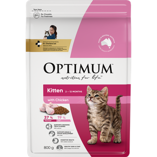 OPTIMUM CAT KITTEN CHICKEN 800G