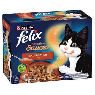 FELIX SENSATIONS SAUCE MEAT SELECTION MULTIPACK 12X85G