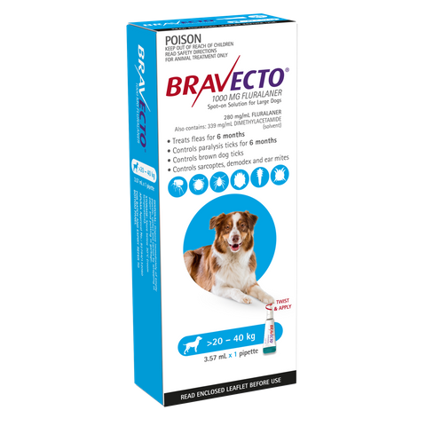 BRAVECTO DOG SPOT ON 20-40KG 1PACK