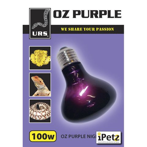 ULTIMATE REPTILE SUPPLIERS OZ PURPLE NIGHT GLOBE 100W