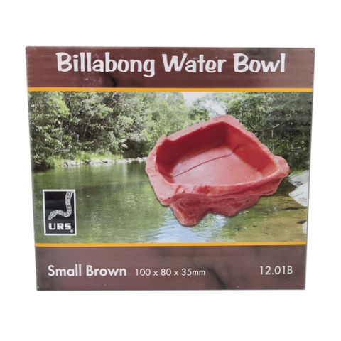 ULTIMATE REPTILE SUPPLIERS BILLABONG WATER BOWL BROWN SMALL