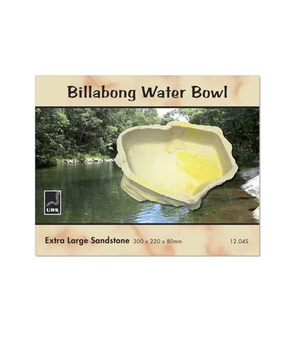 ULTIMATE REPTILE SUPPLIERS BILLABONG WATER BOWL SANDSTONE XLGE