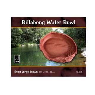 ULTIMATE REPTILE SUPPLIERS BILLABONG WATER BOWL BROWN XLGE
