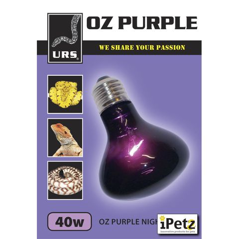 ULTIMATE REPTILE SUPPLIERS OZ PURPLE NIGHT GLOBE 40W