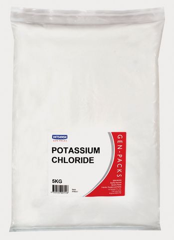 VETSENSE GEN-PACK POTASSIUM CHLORIDE 5KG