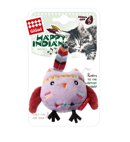 GIGWI HAPPY INDIANS MELODY CHASER OWL