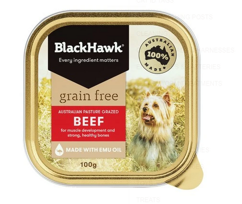 BLACK HAWK GRAIN FREE BEEF 100GX9