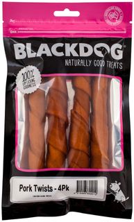 BLACKDOG PORK TWISTS 4PACK