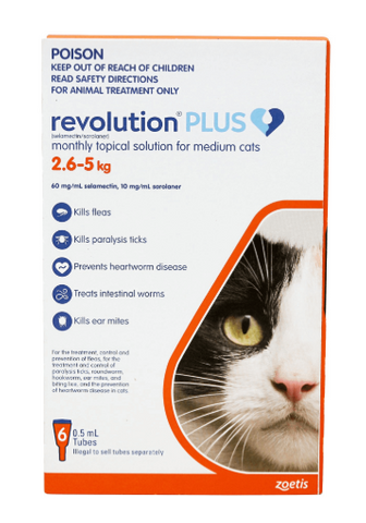 REVOLUTION PLUS CAT 2.5-5KG 6PACK