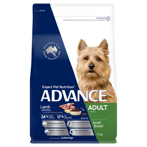 ADVANCE DOG ADULT SMALL BREED LAMB 3KG