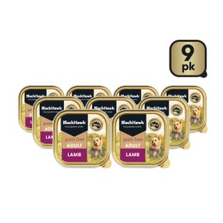 BLACK HAWK GRAIN FREE LAMB 100GX9