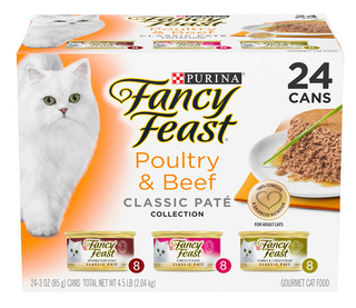 FANCY FEAST POULTRY BEEF PATE 85GX24