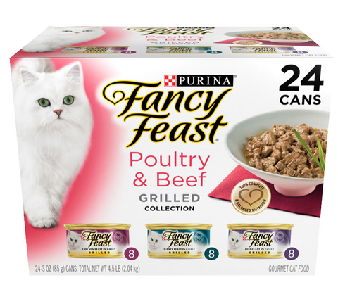 FANCY FEAST GRILLED POULTRY BEEF 85GX24