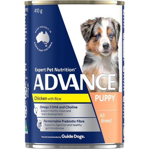 ADVANCE DOG CANS GROWTH CHICKEN 410GX12