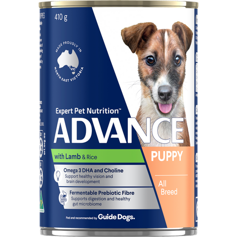 ADVANCE DOG CANS GROWTH LAMB 410GX12