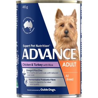 ADVANCE DOG CANS CHICKEN TURKEY 410GX12