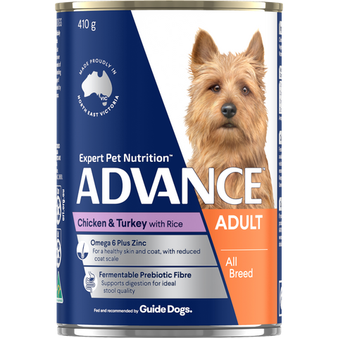 ADVANCE DOG CANS CHICKEN TURKEY 410GX12