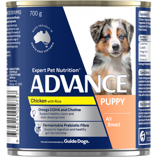 ADVANCE DOG CAN GROWTH CHICKEN 700G X 12