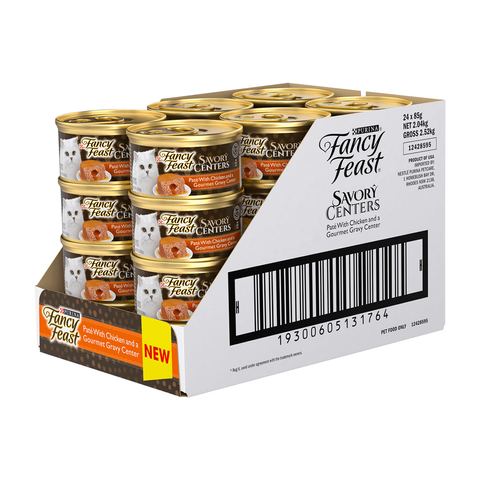 FANCY FEAST SAVORY CENTERS CHICKEN PATE 24X85G