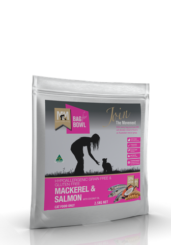 MEALS FOR  MUTTS CAT MACKEREL SALMON GLUTEN FREE GRAIN FREE 2.5KG