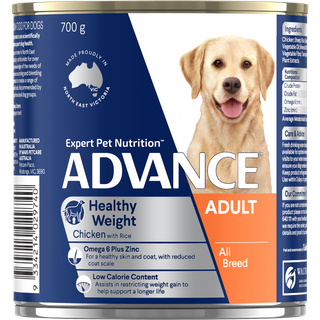 ADVANCE DOG CAN WEIGHT CONTROL 700G X 12