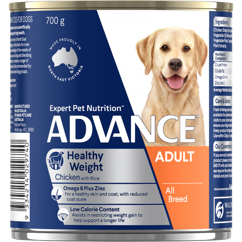 ADVANCE DOG CAN WEIGHT CONTROL 700G X 12