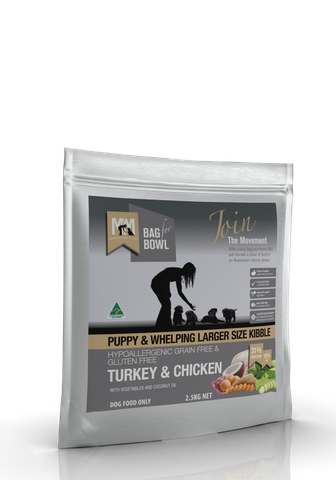 MEALS FOR MUTTS PUPPY LARGE TURKEY CHICK GLUTEN FREE GRAIN FREE 2.5KG
